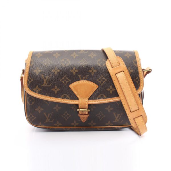 2101218056624 1 Louis Vuitton Sologne Shoulder Bag Leather Monogram Brown