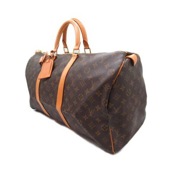 2101218056884 4 Louis Vuitton Keepall 50 Bag Monogram Brown