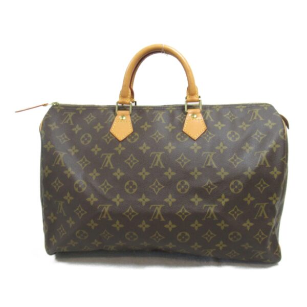 2101218057096 3 Louis Vuitton Speedy 40 Handbag Monogram Brown