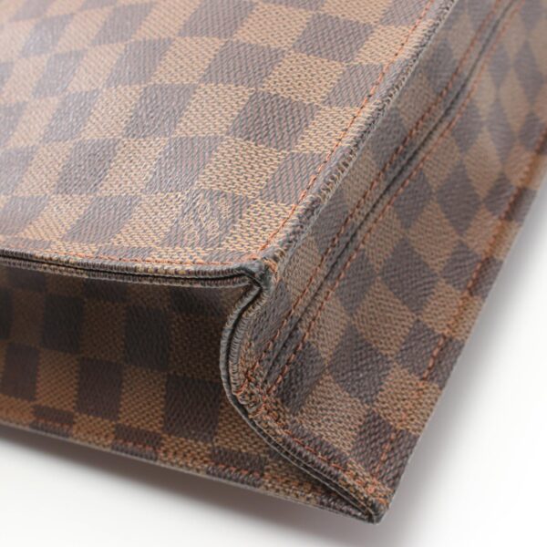 2101218057324 6 Louis Vuitton Sac Plat Damier Tote Bag Brown