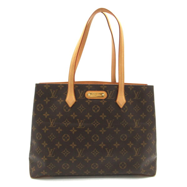 2101218058987 1 Louis Vuitton Wilshire MM Monogram Shoulder Bag Brown