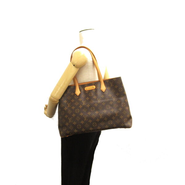 2101218058987 5 Louis Vuitton Wilshire MM Monogram Shoulder Bag Brown