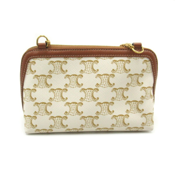 2101218059830 2 Celine Chain Shoulder Bag Ivory Brown