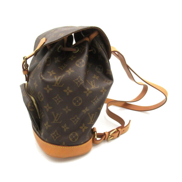 2101218059991 3 Louis Vuitton Montsouris MM Monogram Rucksack Brown