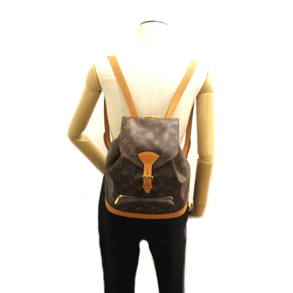 2101218059991 5 Louis Vuitton Montsouris MM Monogram Rucksack Brown