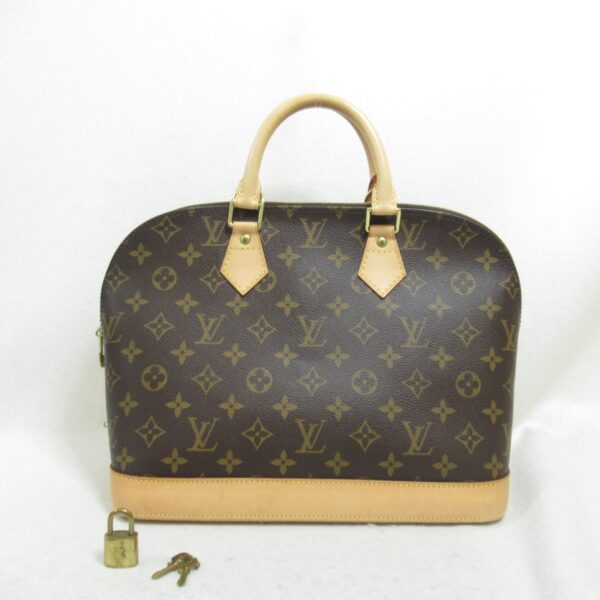 2101218066289 12 Louis Vuitton Alma Handbag Monogram Brown