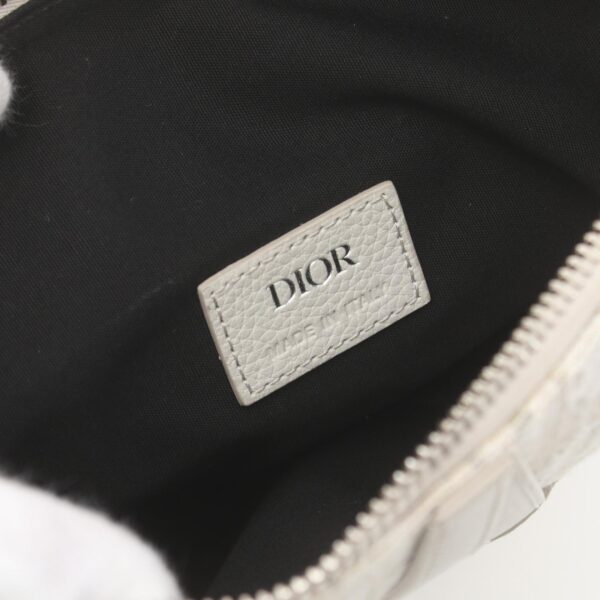 2101218067521 4 Dior Saddle Oblique Jacquard Waist Bag Body Bag Leather Beige