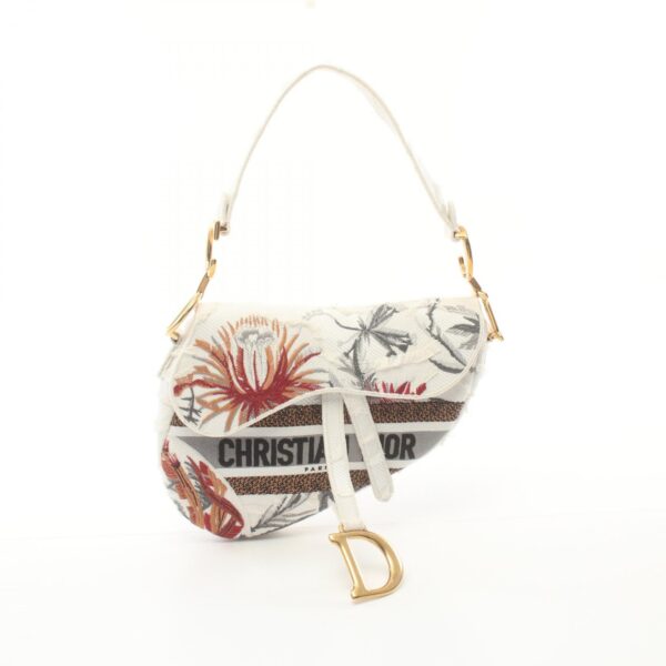 2101218070668 1 Dior Saddle Bag Handbag White Multicolor