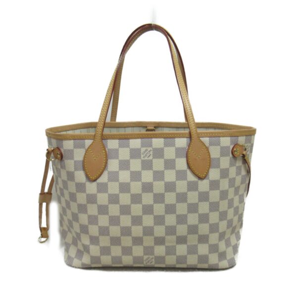 2101218073393 3 Louis Vuitton Neverfull PM Tote Bag Damier Azur Ivory