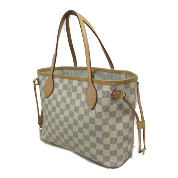 2101218073393 4 Louis Vuitton Neverfull PM Tote Bag Damier Azur Ivory