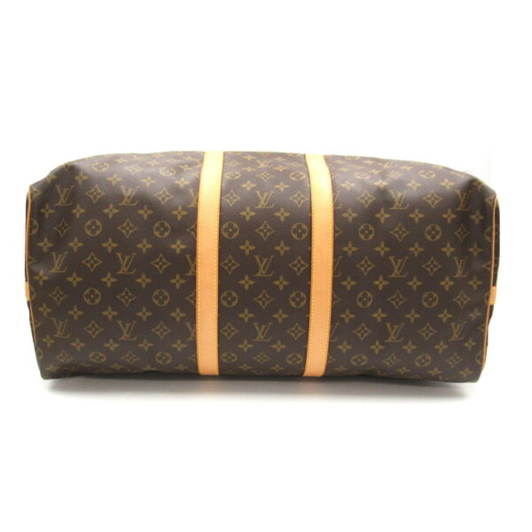 2101218085730 5 Louis Vuitton Keepall Bandouliere 55 Monogram Bag Brown