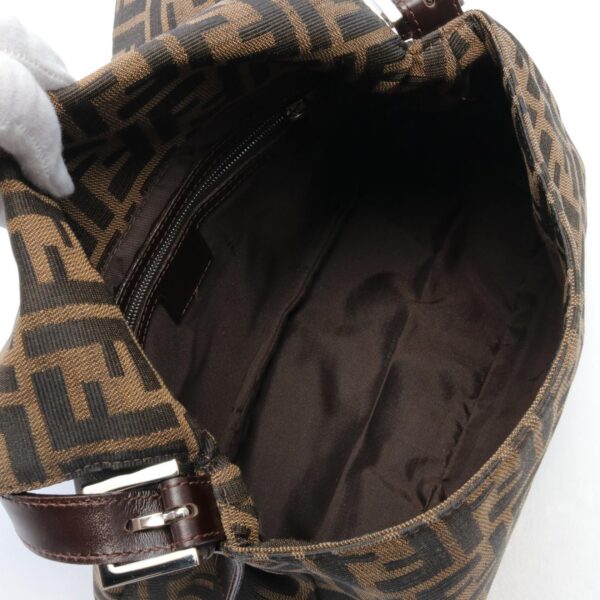 2101218085945 3 Fendi Mamma Bucket Zucca Shoulder Bag Leather Brown