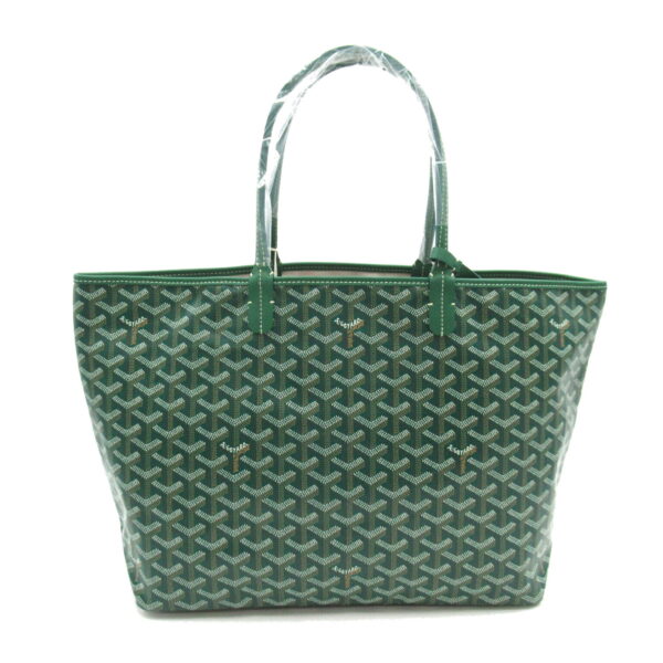 2101218086812 2 Goyard Saint Louis PM Tote Bag Leather Green