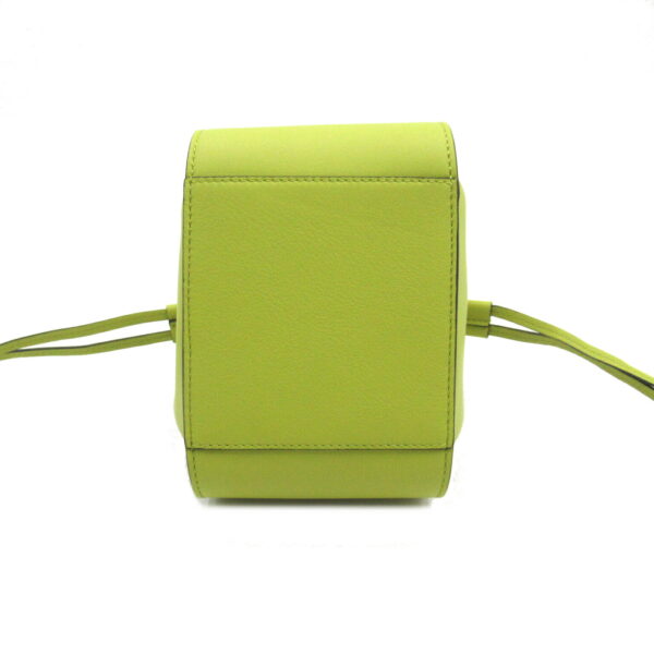 2101218092196 5 Loewe Hammock Drawstring Mini 2Way Bag Calf Green Yellow