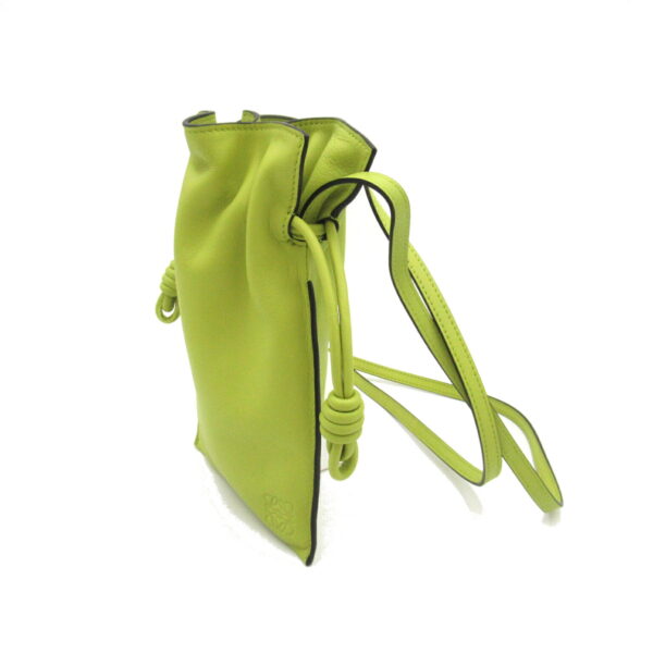 2101218092257 3 Loewe Flamenco Pocket Shoulder Bag Leather Green Lime Yellow