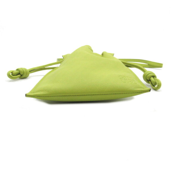 2101218092257 4 Loewe Flamenco Pocket Shoulder Bag Leather Green Lime Yellow