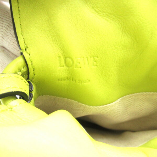 2101218092257 7 Loewe Flamenco Pocket Shoulder Bag Leather Green Lime Yellow