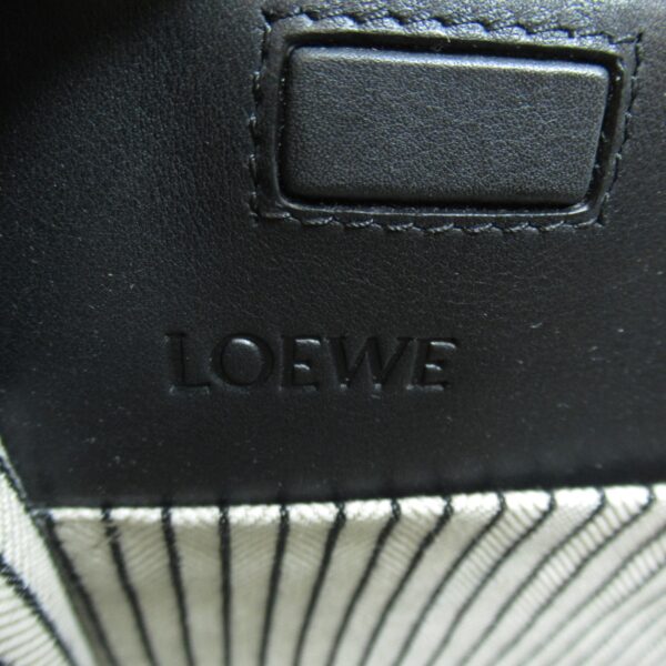 2101218092837 10 Loewe Tote Bag Leather Fabric Green Multicolor