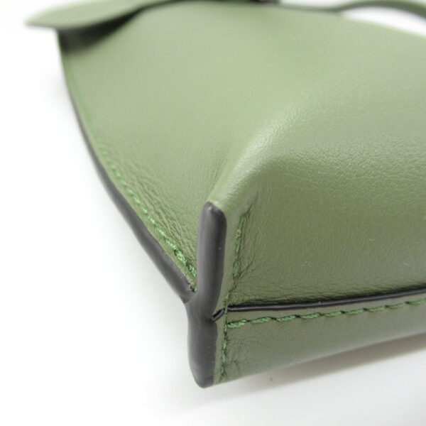 2101218094527 7 Loewe Elephant Pocket Shoulder Bag Leather Green