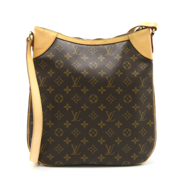 2101218100174 2 Louis Vuitton Odeon MM Monogram Shoulder Bag Brown