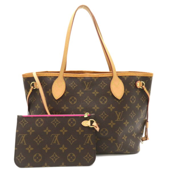 2101218105483 1 Louis Vuitton Neverfull PM Monogram Tote Bag Brown