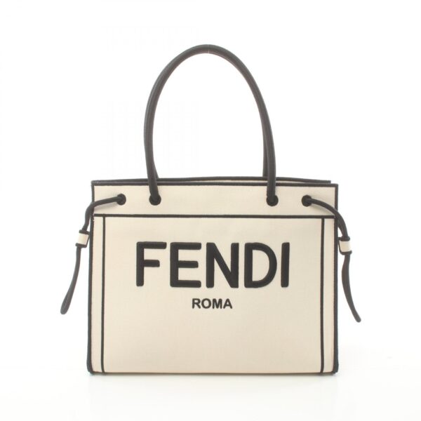 2101218105520 1 Fendi Tote Bag White Black