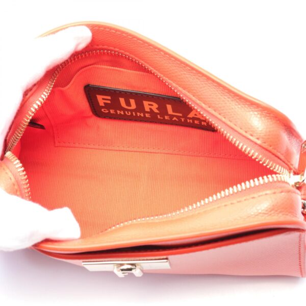 2101218117967 3 Furla Leather Shoulder Bag Orange