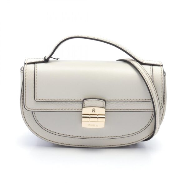 2101218118049 1 Furla Club 2 Mini Handbag Leather Ivory