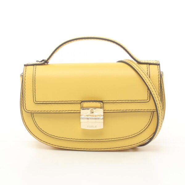 2101218118100 1 Furla Club 2 Mini Handbag Leather Yellow