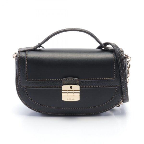 2101218118148 1 Furla Club 2 Mini Handbag Leather Black