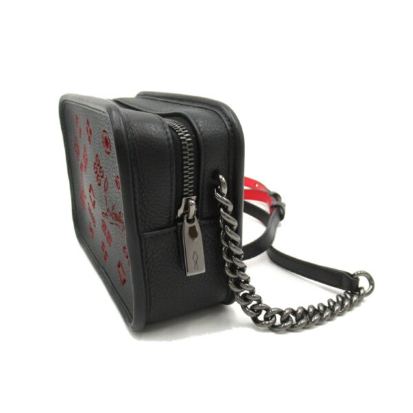 2101218123319 3 Christian Louboutin Shoulder Bag Leather Black Red