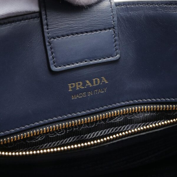 2101218125658 4 Prada City Calf Tote Bag Leather Navy Blue