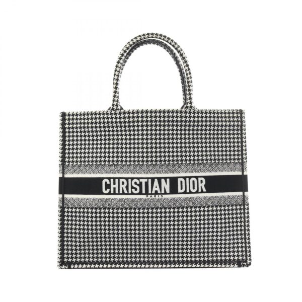 2101218125887 1 Dior Book Tote Large Tote Bag Black White