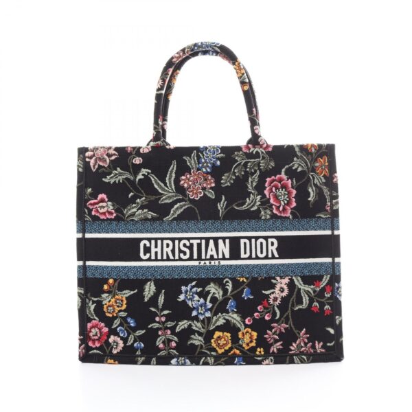 2101218125894 1 Dior Book Tote Large Tote Bag Black Multicolor