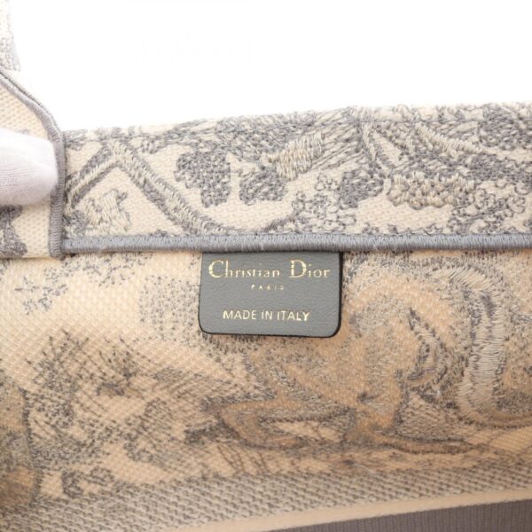 2101218125900 4 Dior Book Tote Large Toile de Jouy Tote Bag Gray Ivory