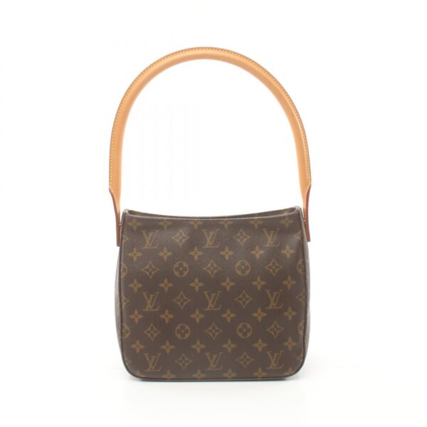 2101218141948 1 Louis Vuitton Looping MM Leather Shoulder Bag Monogram Brown