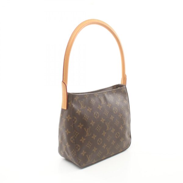 2101218141948 2 Louis Vuitton Looping MM Leather Shoulder Bag Monogram Brown