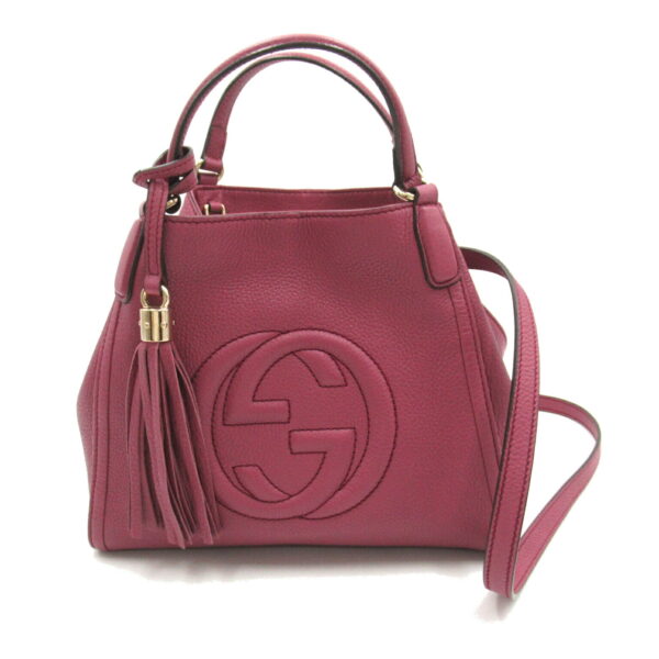 2101218143959 1 Gucci Soho 2way Shoulder Bag Purple