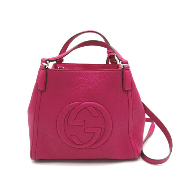 2101218143966 1 Gucci Soho 2way Shoulder Bag Pink