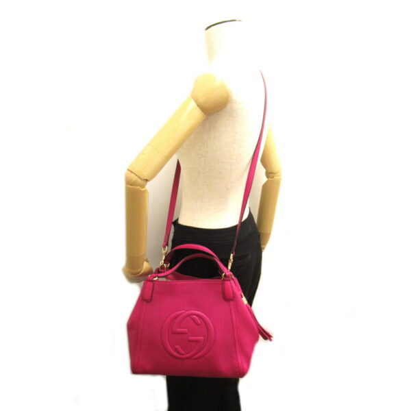 2101218143966 5 Gucci Soho 2way Shoulder Bag Pink