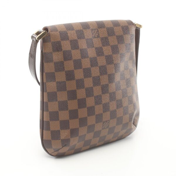 2101218144000 2 Louis Vuitton Musette Salsa Leather Shoulder Bag Damier Brown