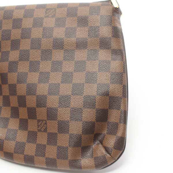 2101218144000 9 Louis Vuitton Musette Salsa Leather Shoulder Bag Damier Brown