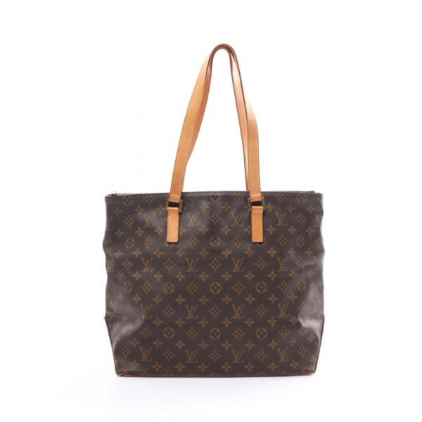 2101218144086 1 Louis Vuitton Cabamezzo Tote Bag Leather Monogram Brown