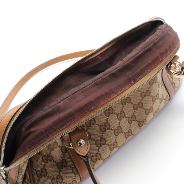 2101218144567 5 Gucci GG Twins Guccisima Shoulder Bag Leather Beige Brown