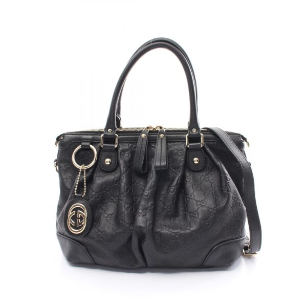 2101218144659 1 Gucci Sookie Guccisima Handbag Black