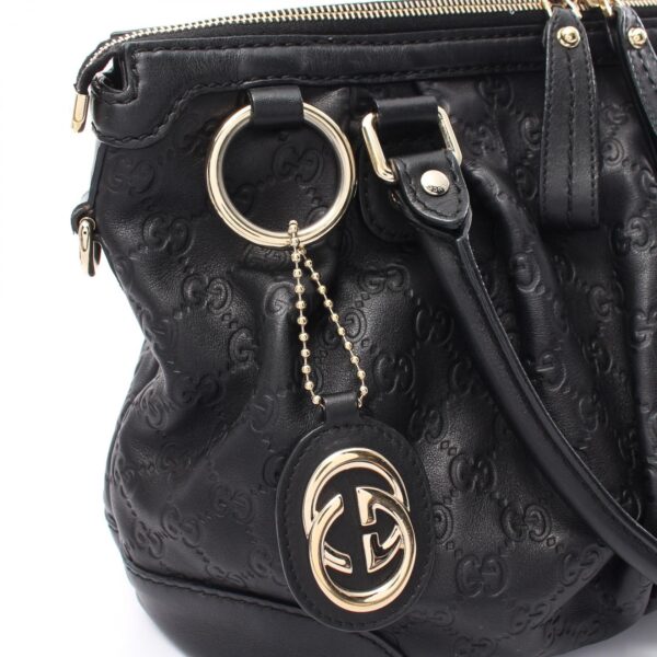 2101218144659 6 Gucci Sookie Guccisima Handbag Black