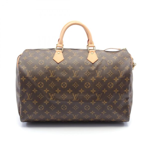 2101218145519 1 Louis Vuitton Speedy 40 Handbag Leather Monogram Brown