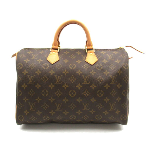 2101218145526 1 Louis Vuitton Speedy 35 Monogram Handbag Brown