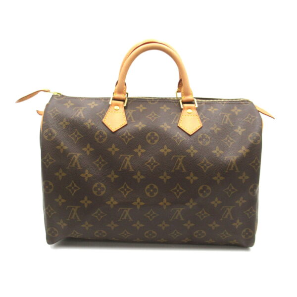 2101218145526 2 Louis Vuitton Speedy 35 Monogram Handbag Brown