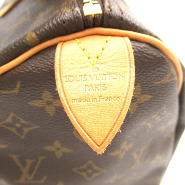 2101218145526 8 Louis Vuitton Speedy 35 Monogram Handbag Brown